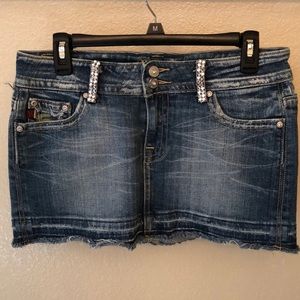 Miss me jean skirt